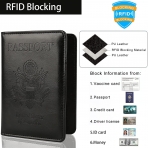 Weraher RFID Korumal Kadn Deri Pasaportluk (Siyah)