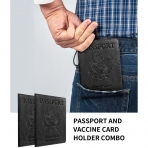 Victoper RFID Korumal Kadn Deri Pasaportluk (Siyah)(2 Adet)