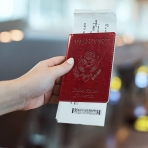 Oulsun RFID Korumal Erkek Deri Pasaportluk (Krmz)