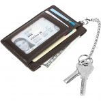 Cynure RFID Korumal Deri Kartlk(Koyu Kahverengi)