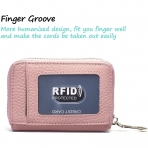 AUNER LEATHER RFID Korumal� Kad�n Deri C�zdan (Pembe)