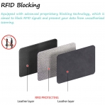 AUNER LEATHER RFID Korumal� Kad�n Deri C�zdan (Pembe)