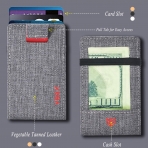 VBAX RFID Korumal Erkek Deri Kartlk (Grey)