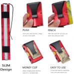 Kenpal RFID Korumal� Erkek Al�minyum Kartl�k (K�rm�z�)