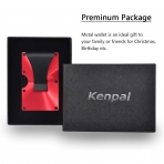 Kenpal RFID Korumal� Erkek Al�minyum Kartl�k (K�rm�z�)