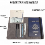 MACCINELO RFID Korumal Deri Pasaportluk(Gri)