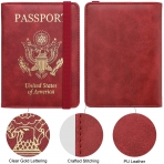 WALNEW RFID Korumal Deri Pasaportluk (Krmz)