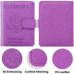 Zekkaome RFID Korumal Deri Pasaportluk (Pembe)