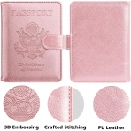Zekkaome RFID Korumal Deri Pasaportluk (Rose Gold)