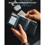 VULKIT RFID Korumal Erkek Deri Czdan (Siyah)