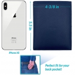 123 Cheap Checks Erkek Deri Pasaportluk (Mavi)