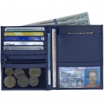 123 Cheap Checks Erkek Deri Pasaportluk (Mavi)