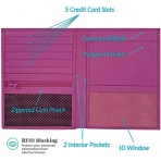 123 Cheap Checks Kad�n Deri Pasaportluk (Pembe)