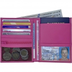 123 Cheap Checks Kad�n Deri Pasaportluk (Pembe)