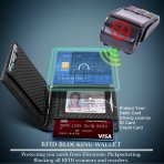 RUNBOX RFID Korumal Erkek Deri Kartlk (Siyah)