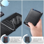 Zitahli RFID Korumal Erkek Deri Czdan (Siyah)