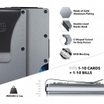 Suavell  RFID Korumal Erkek Alminyum Kartlk (Gri)