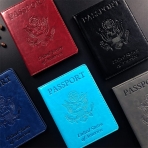 Careucar RFID Korumal Erkek Deri Pasaportluk (Mavi)(2 Adet)
