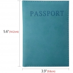 HONBAY Deri Pasaportluk(Ye�il/Mavi)