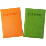 HONBAY Deri Pasaportluk(Turuncu/Ye�il)