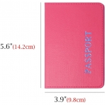 HONBAY Deri Pasaportluk(Pembe/Mavi)