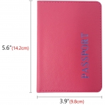 HONBAY Deri Pasaportluk(Pembe/Mor)