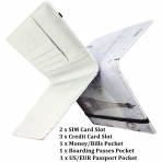 Xiangyue RFID Korumal Kadn Deri Kartlk (Beyaz)