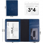 GOAUS  RFID Korumal Erkek Deri Pasaportluk (Mavi)