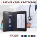 Sofpadur RFID Korumal Deri Pasaportluk (Krmz)