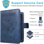 Caweet RFID Korumal Kadn Alminyum Pasaportluk (Mavi)
