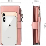 GOIACII RFID Korumal Kadn Deri Czdan (Pembe)