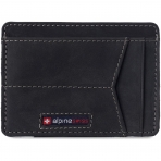 Alpine Swiss RFID Korumal Erkek Deri Czdan (Black)