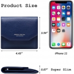 Badiya RFID Korumal� Kad�n Deri C�zdan (Mavi)