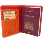 Su.B.dgn RFID Korumal Deri Pasaportluk(Krmz)