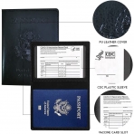 Generic  RFID Korumal Erkek Deri Pasaportluk (Mavi)