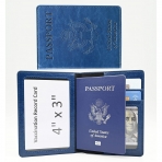 JIAITTOR RFID Korumal Kadn Deri Pasaportluk (Mavi)