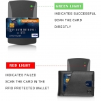 BIAL RFID Korumal Erkek Deri Kartlk (Black)
