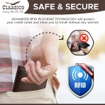 Claasico RFID Korumal Erkek Deri Kartlk(Kahve)
