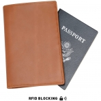 compalo RFID Korumal Erkek Deri Pasaportluk (Kahverengi)