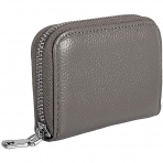 AGBIADD RFID Korumal� Kad�n Deri C�zdan (Gri)