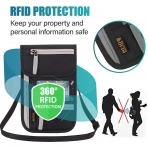 Peicees  RFID Korumal Kadn Nylon Czdan (Ak Mavi)