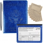 JEMOSH RFID Korumal Erkek Deri Pasaportluk (Lacivert)