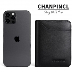 CHANPINCL RFID Korumal Erkek Deri Czdan(Black)