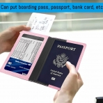 Sonloka RFID Korumal Kadn Deri Pasaportluk (Pembe)