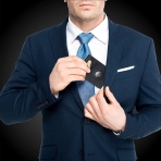 Hawanik RFID Korumal Erkek Deri Czdan (Siyah)