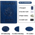 FULLBELL Deri Pasaportluk(2 Adet)(Lacivert/Lacivert)