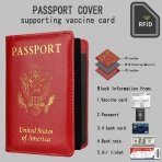 Vandz RFID Korumal Deri Pasaportluk (Krmz)