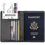 AGBIADD RFID Korumal Erkek Deri Pasaportluk (Siyah)