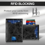 NPET RFID Korumal Erkek Deri Czdan(Black)