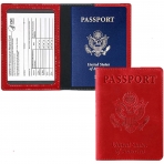 labato RFID Korumal Kadn Deri Pasaportluk (Krmz)